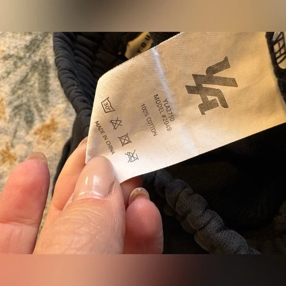 YoungLA Center Line Jogger Sweatpants Medium Black Spellout - Picture 6 of 8